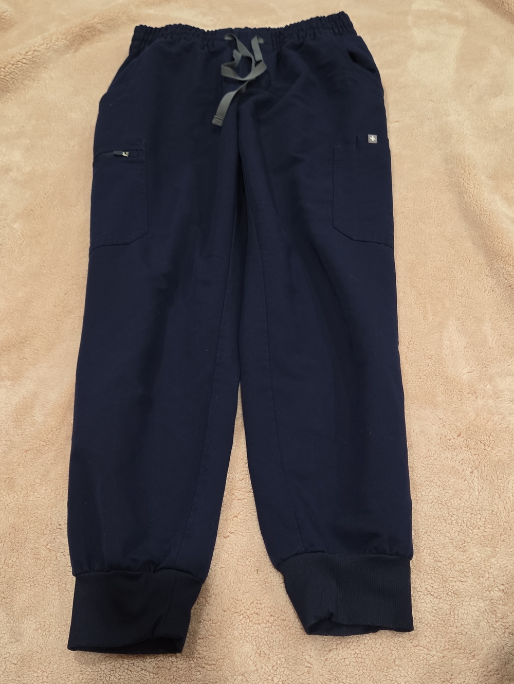 Figs Navy Blue Women's Jogger Pants with Drawstring